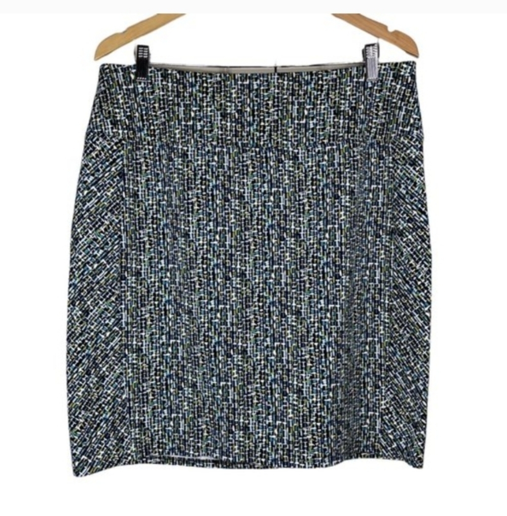 J. Jill Wearever Collection Pencil Skirt Smooth Fit Multicolor Women's L